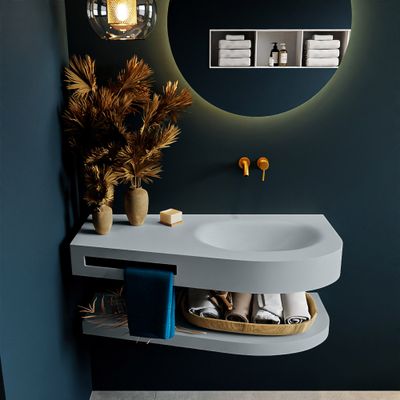 MONDIAZ RIVA 100cm Wastafel met planchet kleur Clay. Wastafel DULCET rechts 0 kraangaten kleur Clay. MONDIAZ RIVA 100cm Wastafel met planchet kleur Clay. Wastafel DULCET rechts 0 kraangaten kleur Clay.