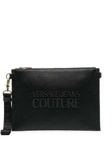 Versace Jeans Couture pochette en cuir artificiel à plaque logo - Noir