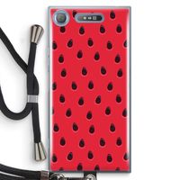 Watermelon: Sony Xperia XZ1 Transparant Hoesje met koord