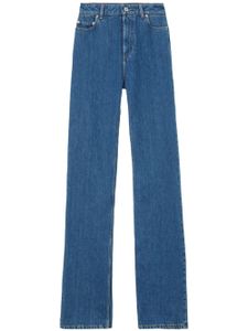 Burberry jean droit à taille haute - Bleu