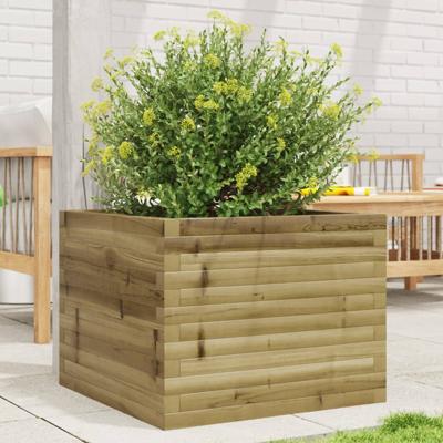 VidaXL Plantenbak 60x60x45,5 cm geïmpregneerd grenenhout