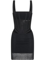 Dion Lee robe courte en crochet - Noir Dion Lee robe courte en crochet - Noir
