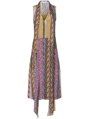 Equipment Jurk met abstract patroon - Paars Equipment Jurk met abstract patroon - Paars