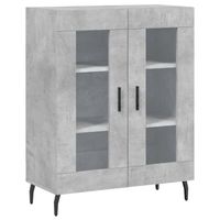 The Living Store dressoir Vintage - Kast - 69.5 x 34 x 90 cm - Betongrijs - thumbnail