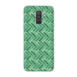 Moroccan tiles 2: Samsung Galaxy A6 Plus (2018) Transparant Hoesje