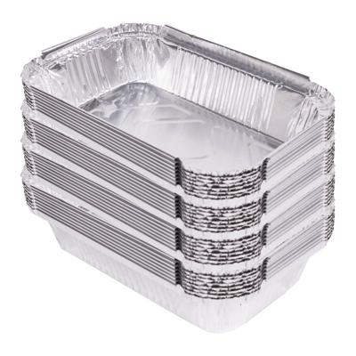 BBQ grill-schalen - 32x - aluminium - 17 x 10.5 x 4 cm - barbecue / oven