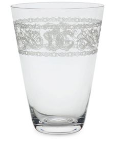 Dolce & Gabbana lot de deux verres à logo - Blanc