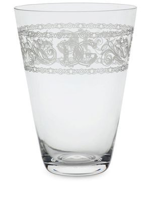 Dolce & Gabbana lot de deux verres à logo - Blanc