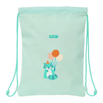 Rugtas met Koordjes Safta Fiesta Groen 26 x 34 x 1 cm