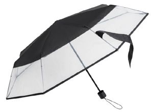 Falconetti Paraplu 24 x 90 cm staal/polyester zwart/transparant