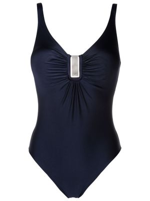 Lygia & Nanny maillot de bain Mirassol à fronces - Bleu