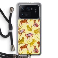 Cute Tigers and Leopards: Xiaomi Mi 11 Ultra Transparant Hoesje met koord