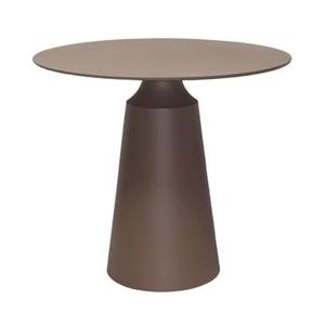 Giga Meubel - Bijzettafel Rond - Taupe Aluminium - 69x69x61,5cm - Else