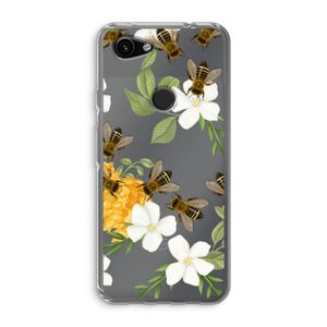 No flowers without bees: Google Pixel 3a Transparant Hoesje