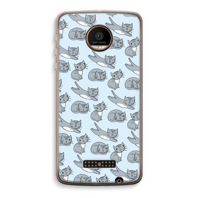 Poezen: Motorola Moto Z Force Transparant Hoesje
