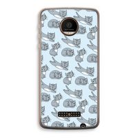 Poezen: Motorola Moto Z Force Transparant Hoesje