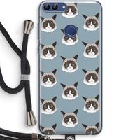 It's a Purrr Case: Huawei P Smart (2018) Transparant Hoesje met koord