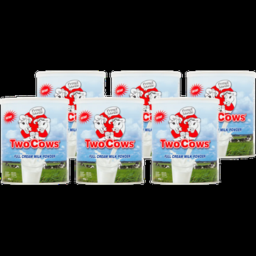 Two Cows Instant Full Cream Milk Powder 6 x 400 g bij Jumbo
