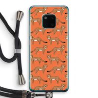 Cheetah: Huawei Mate 20 Pro Transparant Hoesje met koord