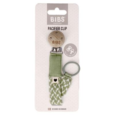 Bibs Fopspeenketting Braided Sage&ivory