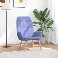 Relaxstoel stof jeansblauw