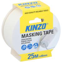 Kinzo Afplaktape/schilderstape - wit - 48mm x 25m - voor binnen/buiten - Tape (klussen) - thumbnail