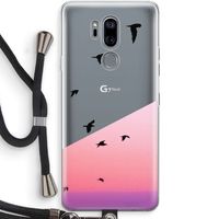 Fly away: LG G7 Thinq Transparant Hoesje met koord