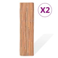 The Living Store Bamboe Omheining - Set van 2 - 100 x 400 cm - Hoogwaardig - thumbnail