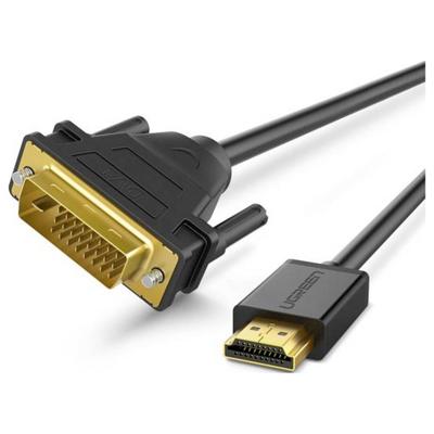 UGREEN USB-kabel HDMI-A-stekker, DVI-D 24+1-polige stekker 1 m Zwart 30116