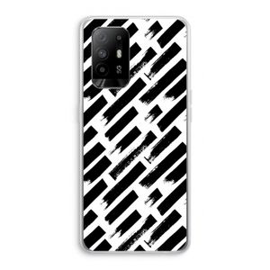 Zwarte vegen: Oppo A95 5G Transparant Hoesje