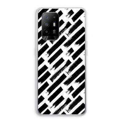 Zwarte vegen: Oppo A95 5G Transparant Hoesje