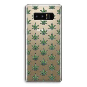 Weed: Samsung Galaxy Note 8 Transparant Hoesje