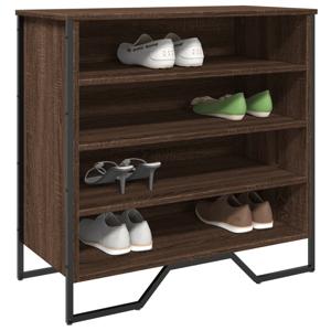 VidaXL Schoenenkast 80x38x78 cm bewerkt hout bruin eikenkleurig