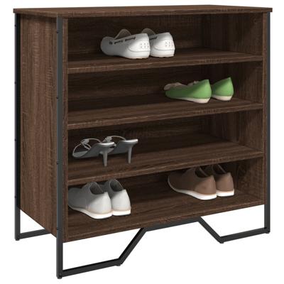 VidaXL Schoenenkast 80x38x78 cm bewerkt hout bruin eikenkleurig