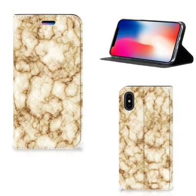 Apple iPhone X | Xs | Standcase | Marmer Goud