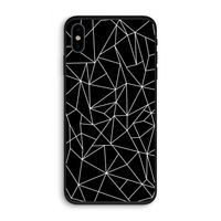 Geometrische lijnen wit: iPhone XS Biologisch afbreekbaar hoesje