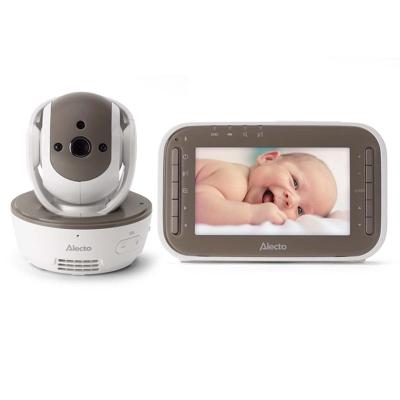 Alecto DVM200MBE - Babyfoon met camera en 4.3" kleurenscherm, Wit/Bruin
