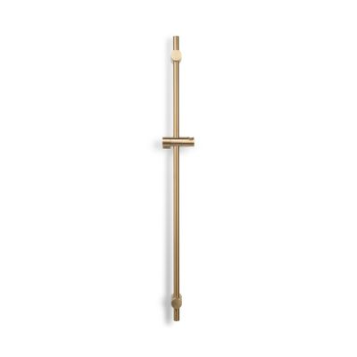 Blue Label Brondby Glijstang | Opbouw | Messing | 90 cm | Rond | Geborsteld goud PVD