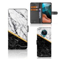 Xiaomi Poco F2 Pro | Bookcase | Marmer Wit Zwart - Origineel Cadeau Man