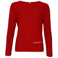 Skovhuus - Rood | Dames | Trui | Rood | XXL | regular | Kamst mode