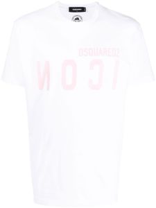 DSQUARED2 t-shirt à logo réfléchissant - Blanc