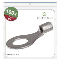 Quadrios 23C509 Ringkabelschoen Dwarsdoorsnede (max.): 4 mm² Gat diameter: 8.5 mm Ongeïsoleerd 100 stuk(s) - thumbnail