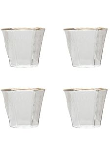 Seletti x Diesel lot de quatre verres à eau Burano - Tons neutres