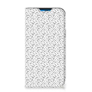 iPhone 14 Pro Hoesje met Magneet Stripes Dots