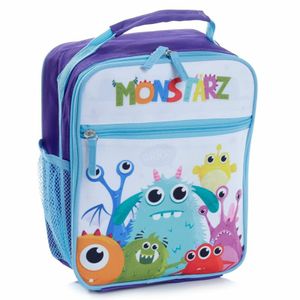 Draagbare lunch koeltas Monstarz print 21 x 11 x 25 cm - 5.8 L