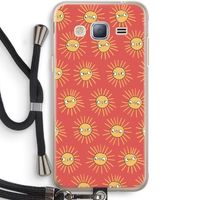Zon: Samsung Galaxy J3 (2016) Transparant Hoesje met koord