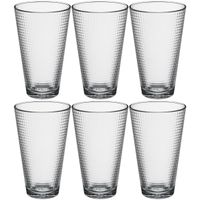 Set van 6x stuks water/sap glazen Benit 340 ml van glas