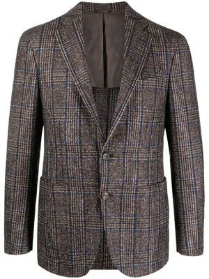 Canali Geruite blazer - Bruin