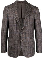 Canali blazer boutonné à carreaux - Marron