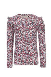 LOOXS Little Zomer shirt meisjes pointel l/s - AOP bloemen multi